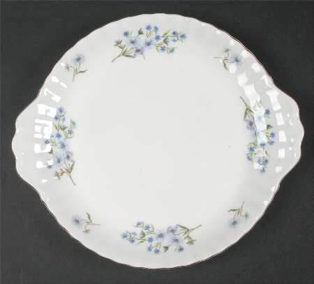 Blue Rock Handled Cake Plate