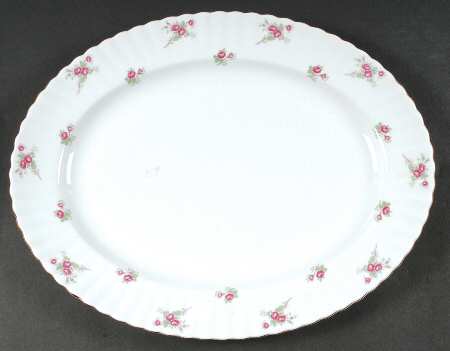 Rose Time 15" Oval Serving Platter by Richmond (England)