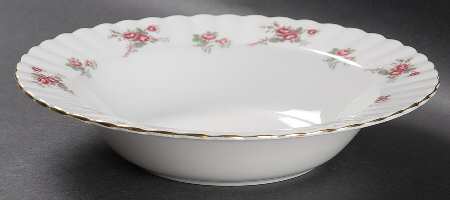 Rose Time Rim Soup Bowl