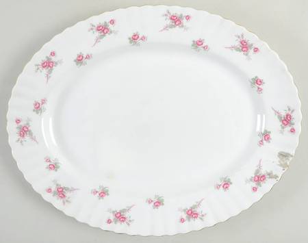Rose Time 13" Oval Serving Platter