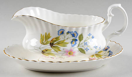 Wild Anemone (Ribbed) Gravy Boat & Underplate