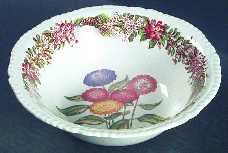 American State Flowers 8" Round Vegetable Bowl