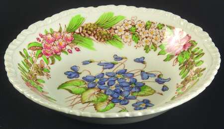 American State Flowers Fruit/Dessert (Sauce) Bowl