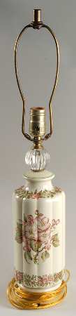 American State Flowers 24" Electric Lamp No Shade