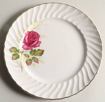 Anniversary Rose Salad Plate
