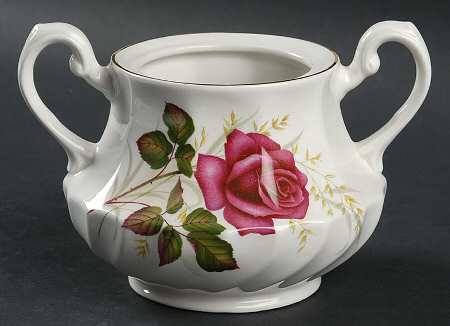 Anniversary Rose Sugar Bowl No Lid