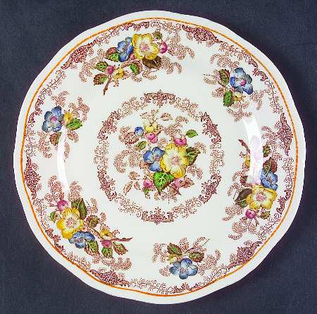 Apple Blossom Brown Dessert/Pie Plate
