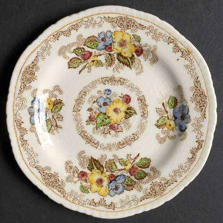Apple Blossom Brown Bread & Butter Plate