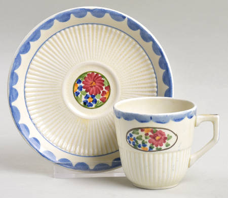 Avignon Flat Demitasse Cup & Saucer Set