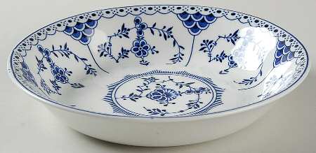 Blue Danish Coupe Soup Bowl