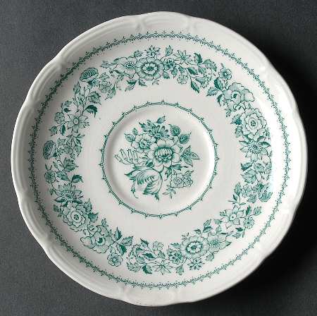 Canterbury Green Saucer