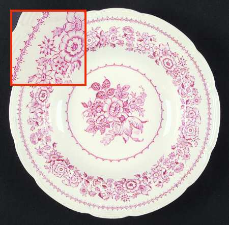 Canterbury Red Rim Soup Bowl