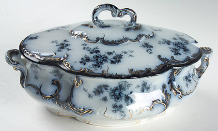 Chiswick (Flow Blue) Oval Tureen & Lid