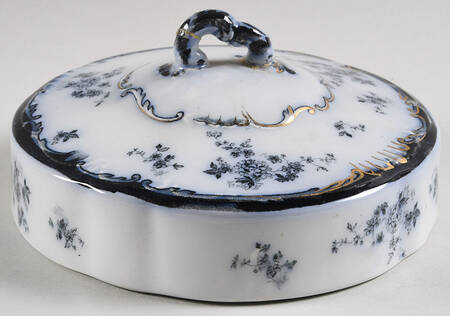 Chiswick (Flow Blue) Lid for Round Butter