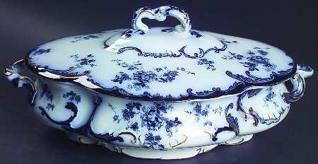 Chiswick (Flow Blue) Oval Covered Vegetable