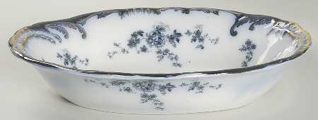 Chiswick (Flow Blue) 9" Oval Vegetable Bowl
