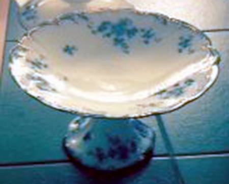 Chiswick (Flow Blue) Round Compote (Height X Width)