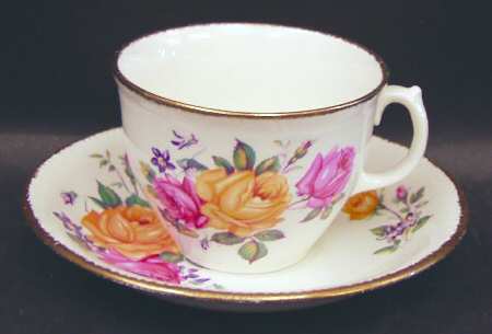 Chateau Rose Flat Cup & Saucer Set