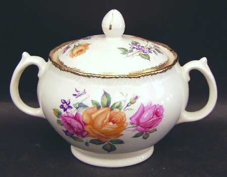 Chateau Rose Sugar Bowl & Lid