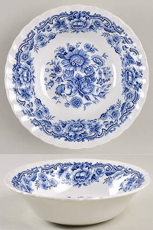 Clifton Blue and White Coupe Cereal Bowl
