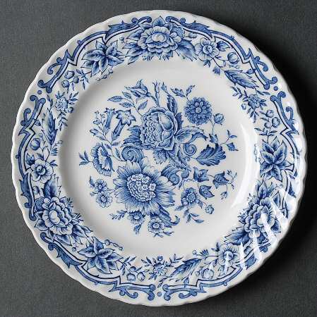 Clifton Blue and White Bread & Butter Plate