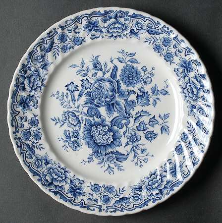 Clifton Blue and White Salad Plate