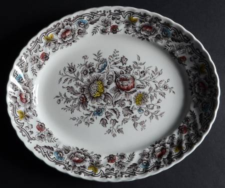 Clifton Multicolor 11" Oval Serving Platter