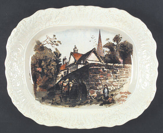 Coaching Days (Renaissance Shape) 13" Oval Serving Platter