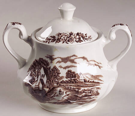 Country Days Brown Sugar Bowl & Lid