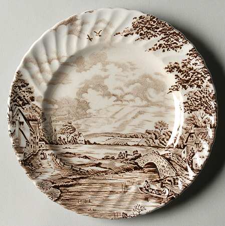 Country Days Brown Bread & Butter Plate