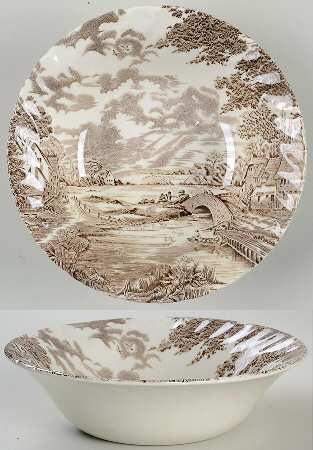 Country Days Brown Coupe Cereal Bowl