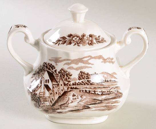 Country Days Brown Sugar Bowl & Lid