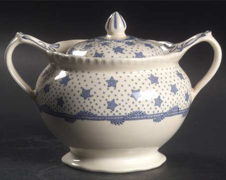 Columbian Star Sugar Bowl & Lid