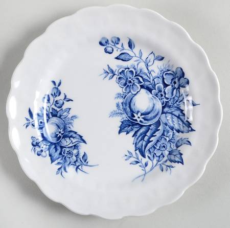 Devon Fruit Blue Bread & Butter Plate