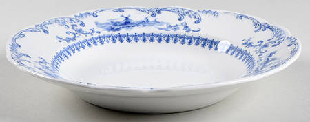 Delft Blue (No Trim) Large Rim Soup Bowl