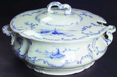 Delft Blue (No Trim) Tureen &  Lid