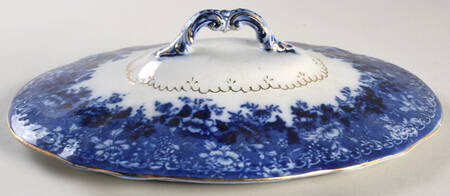 Dundee (Flow Blue) Lid for Oval Vegetable