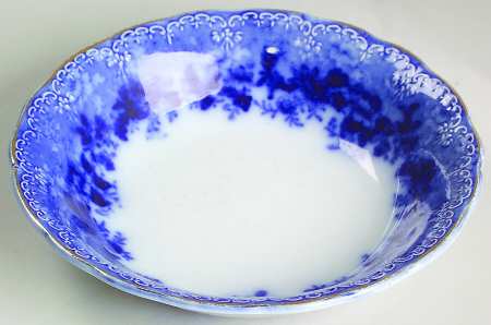 Dundee (Flow Blue) Fruit/Dessert (Sauce) Bowl