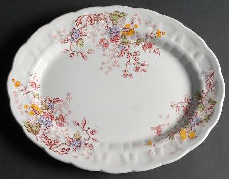 English Garden 14" Oval Serving Platter