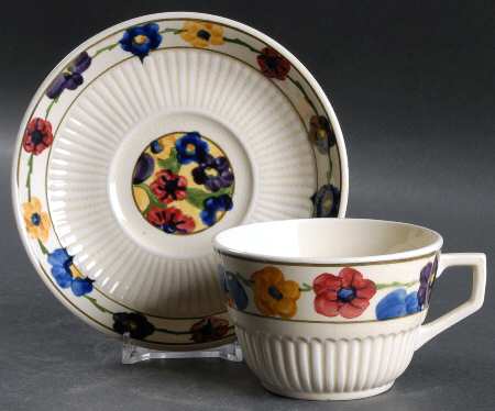 Everglades Flat Cup & Saucer Set