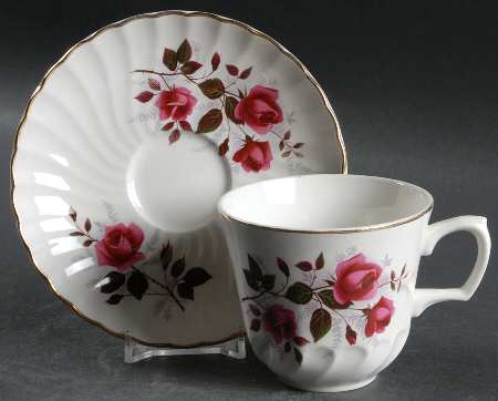 Fragrance (Ironstone) Flat Cup & Saucer Set