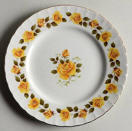 Golden Rose Bread & Butter Plate