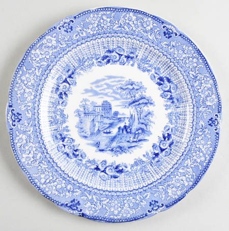 Grecian Blue Luncheon Plate