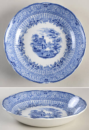 Grecian Blue Coupe Soup Bowl