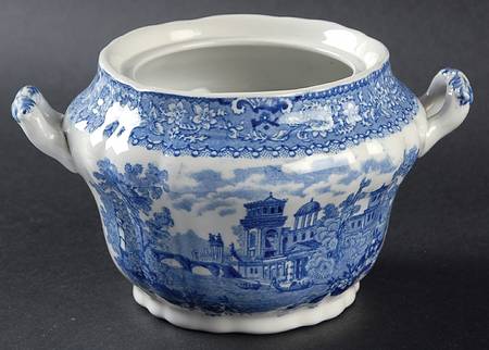 Grecian Blue Sugar Bowl No Lid