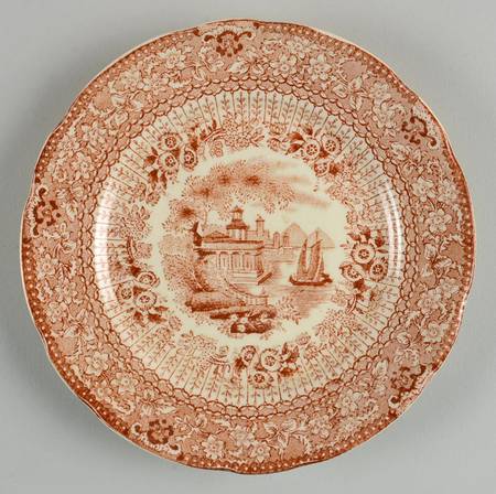 Grecian Brown Bread & Butter Plate