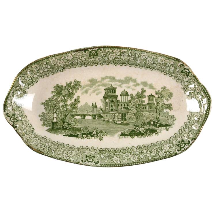 Grecian Green Underplate for Gravy Boat