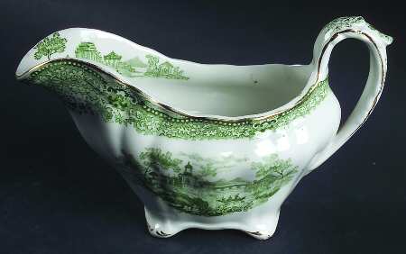 Grecian Green Gravy Boat