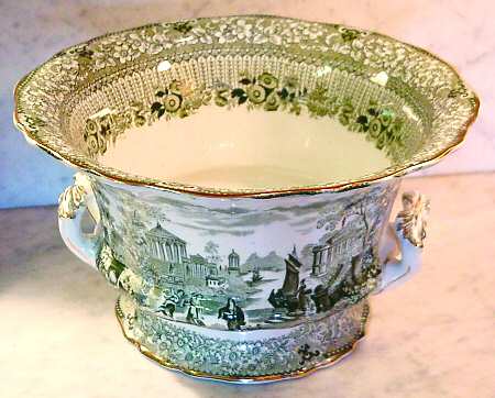 Grecian Green 10" Round Handled Bowl