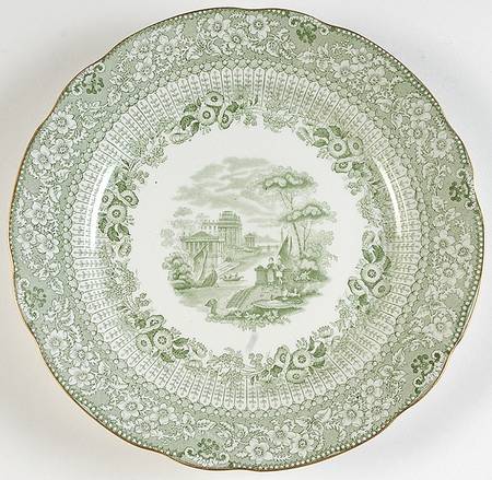 Grecian Green Luncheon Plate